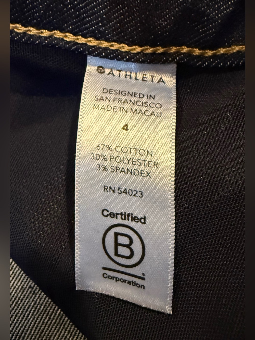 NWT Athleta Sculptek Ultra Skinny Jeans Size 4 Midnight Wash Stretch Denim - Picture 4 of 12